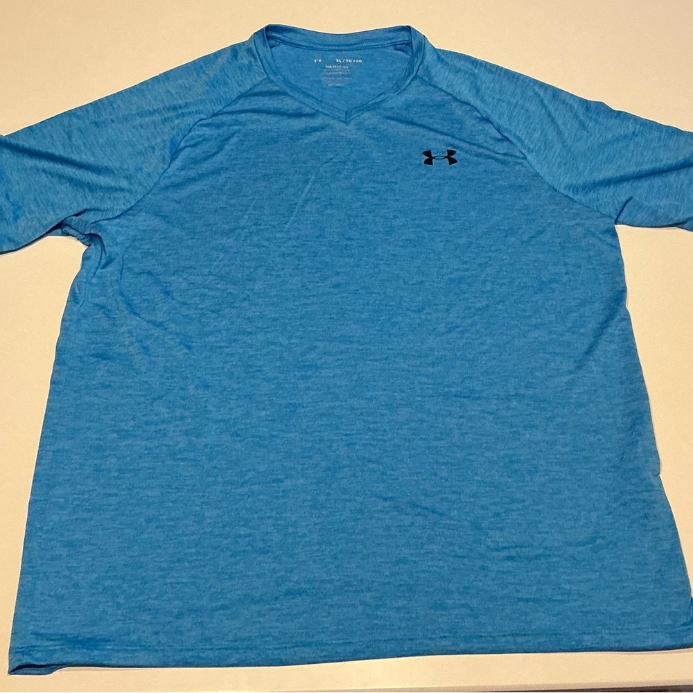 Under Armour Men's Heather Blue Tee